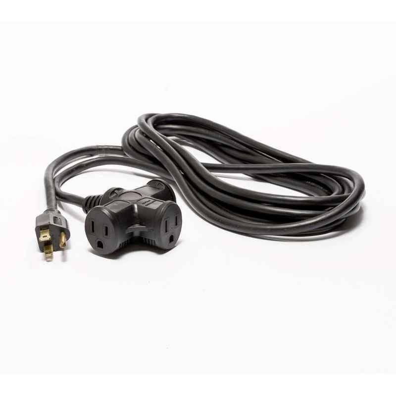 15-100ft Extension Cord, Triple Adapter 16AWG 100|d26661b0160d7df955e081320b21c101