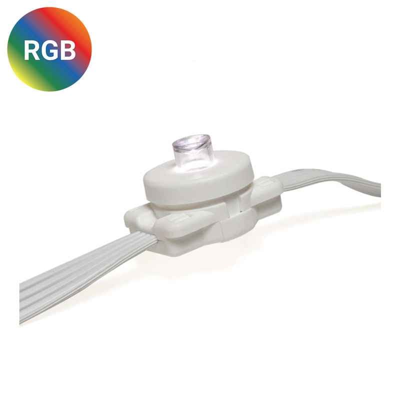 25L LED Curtain Light Strings, 6in Bulb Spacing 10mm Surface Mount String, RGB|52318f8c99cc0b3fcf2ad4d700d1c8a7