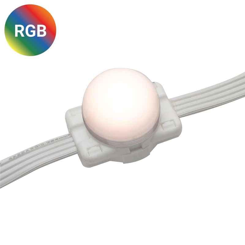 30L 30mm Dome Surface Mount Light String, 12in Bulb Spacing Surface Mount String, RGB|a13f4f0b65541cbf79e8c651df1169ec