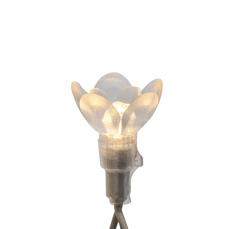35L Double Petal Reflector LED Light String, 6" Spacing