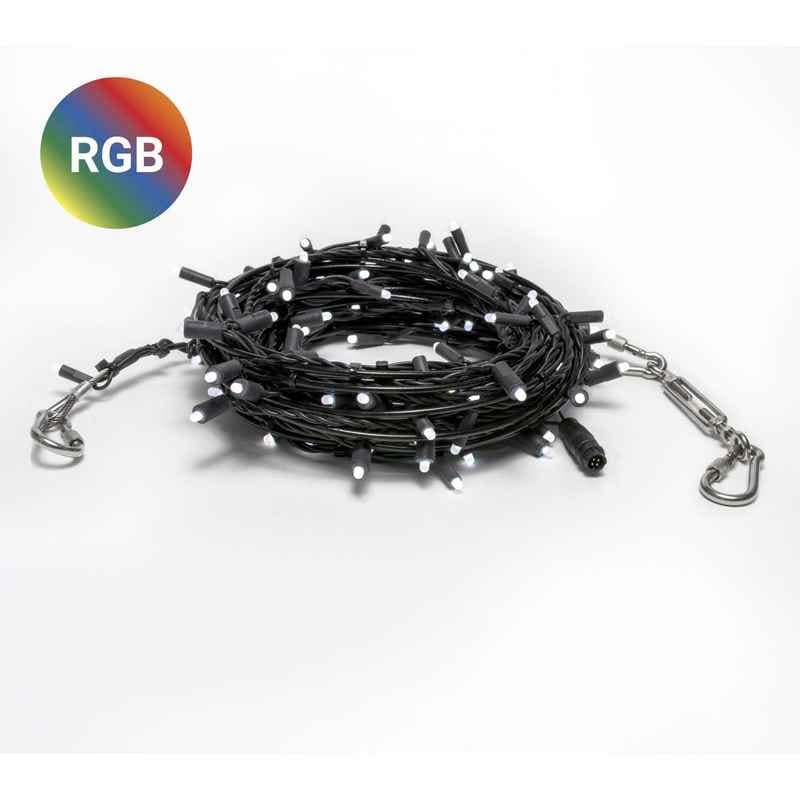 50L 5mm Dome Curtain Light Strings, 3in Bulb Spacing Light String with Cable Support, RGB|2253791c5cca67b8c303e1da3aff1d3c