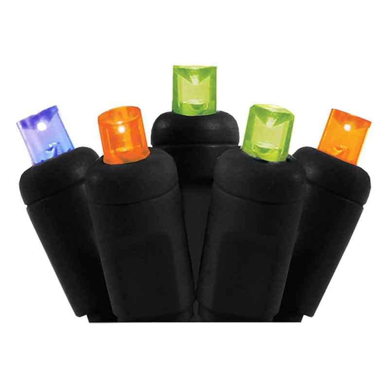 50L 5mm LED Light String, 6in Bulb Spacing Halloween (Orange Frosted, Purple, Lime Frosted)|61c1553ebaec10f9ced8a542b6cc4dc1