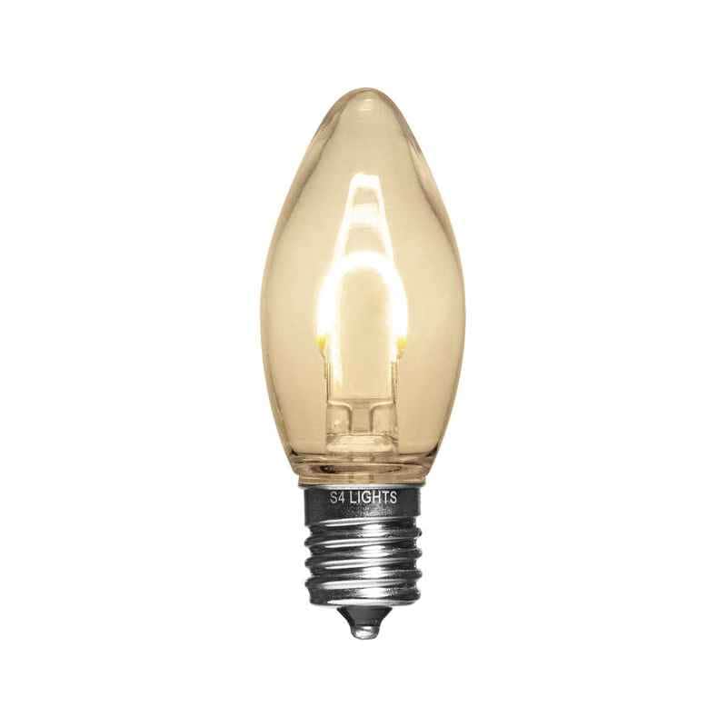 C9 LED Vintage Bulb, E17 Base Warm White, Polycarbonate|c7e1ccd31fc33cfd0dbeee9b034922e2
