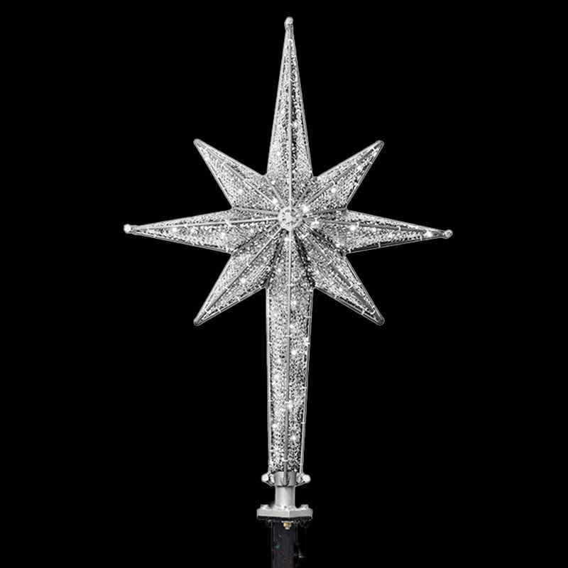 Christmas Moravian Star Silver with Cool White, 3|34ae059de78fe1ca60f40221e69392e7