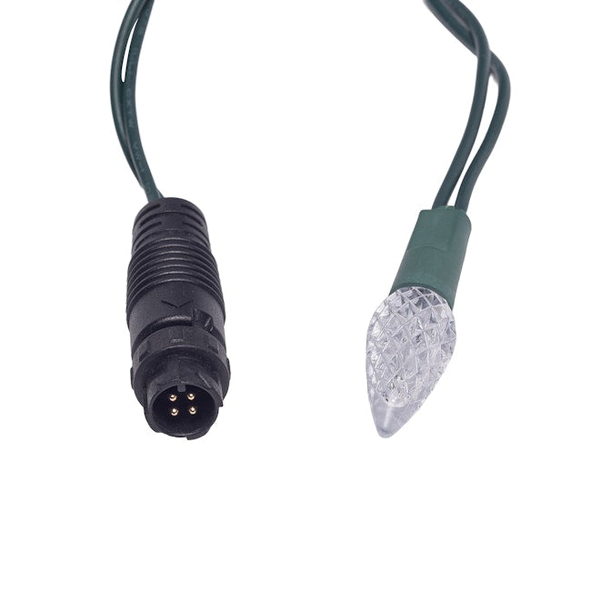 100L C6 Faceted Curtain Light String