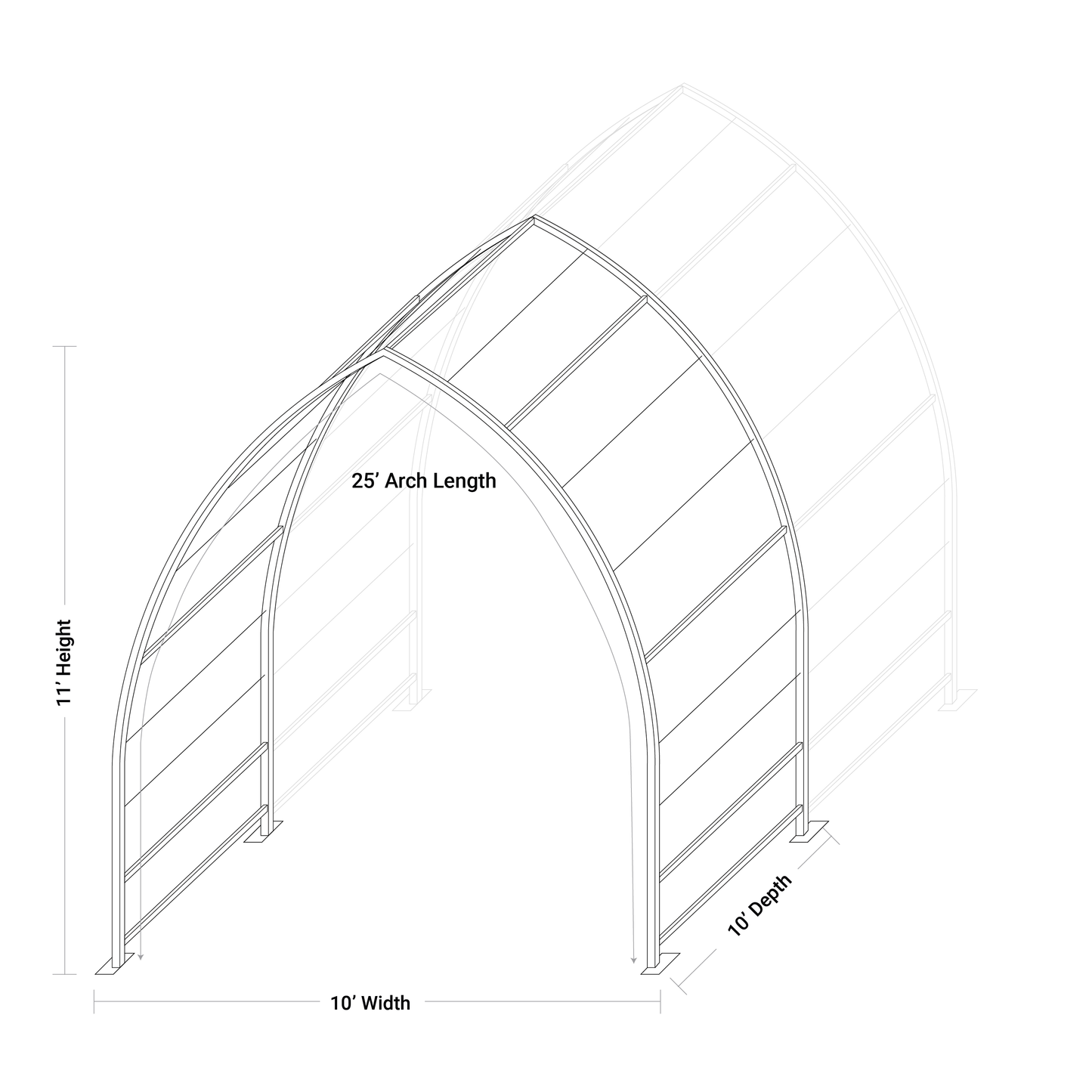 Cathedral Tunnel Structures