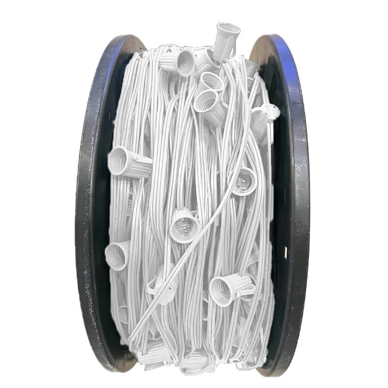 1000ft Professional Grade E12 Socketed Light Wire on Reel – S4 Lights