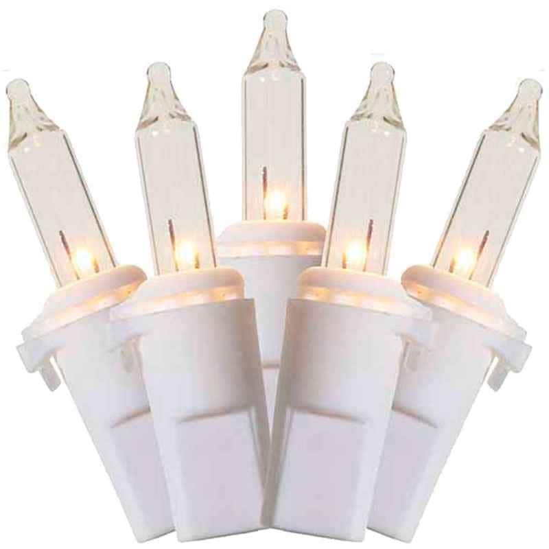 100L Mini Incandescent Light String, 6in Bulb Spacing Clear|45f42c9029fb5242bd9e8f0d53bf2b23