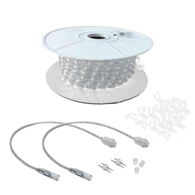 1800L 3/8” 2-Wire LED Rope Light Kit, 6in Bulb Spacing Cool White|99238bb8c4043d54503d70692a820e78