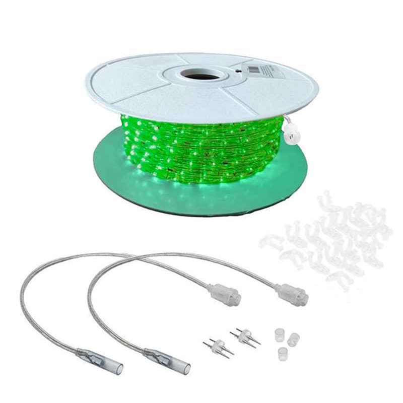 1800L 3/8” 2-Wire LED Rope Light Kit, 6in Bulb Spacing Green|1d183053a613cdec5665a3b30f3be402