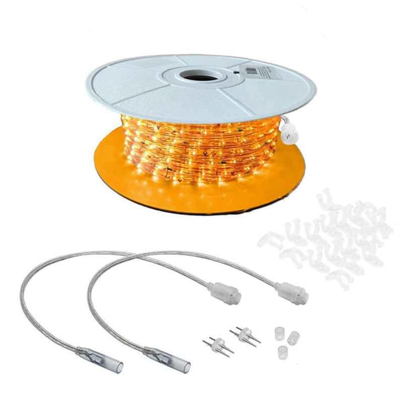 1800L 3/8” 2-Wire LED Rope Light Kit, 6in Bulb Spacing Orange|ee87b0e11a95bc0a9b075bdc85247f74