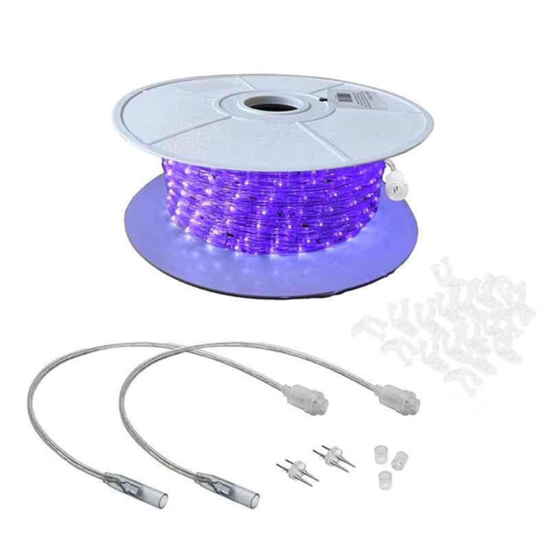 1800L 3/8” 2-Wire LED Rope Light Kit, 6in Bulb Spacing Purple|0414f138e7e9088d9e9957c15d0eccc1