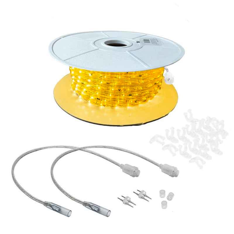 1800L 3/8” 2-Wire LED Rope Light Kit, 6in Bulb Spacing Yellow|2246424834f6366b8191d3ce286dad27