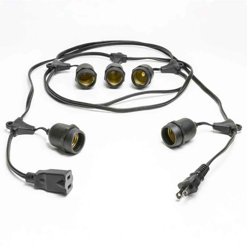 24-48ft E26 Commercial Grade Stringer w/ Suspenders – S4 Lights