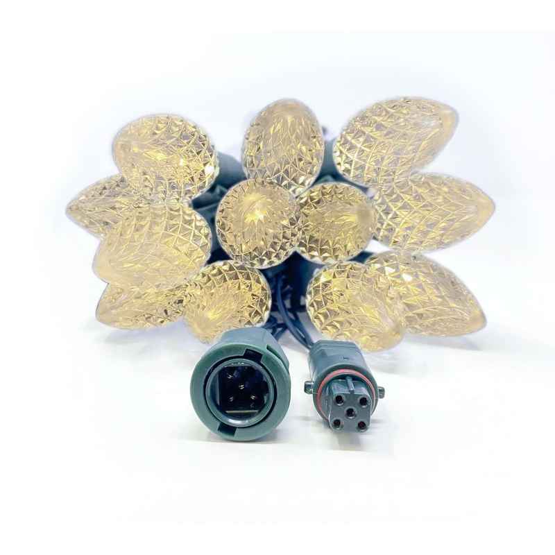 24L C9 LED Light String / 3-Channel, 8in Bulb Spacing – S4 Lights