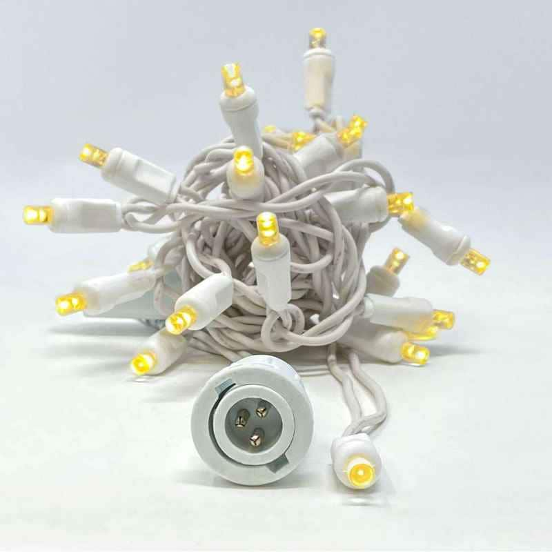 25L 5mm LED Curtain Light String, 4in Bulb Spacing