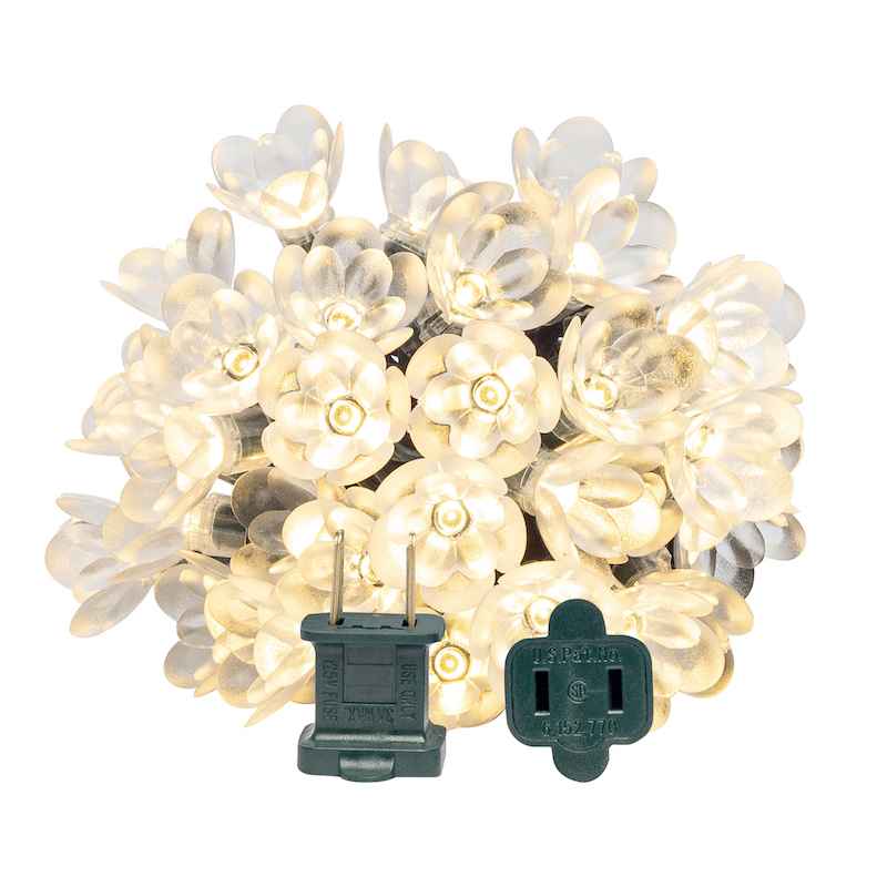 35L Double Petal Reflector LED Light String, 8