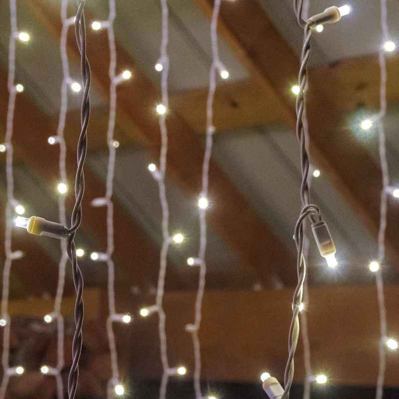 35L 5mm LED Curtain Light String, 4in Bulb Spacing