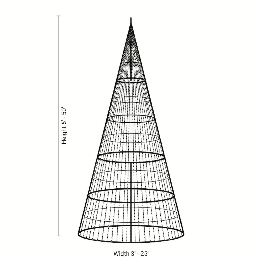 Animated RGB Pixel Frame Tower Christmas Tree