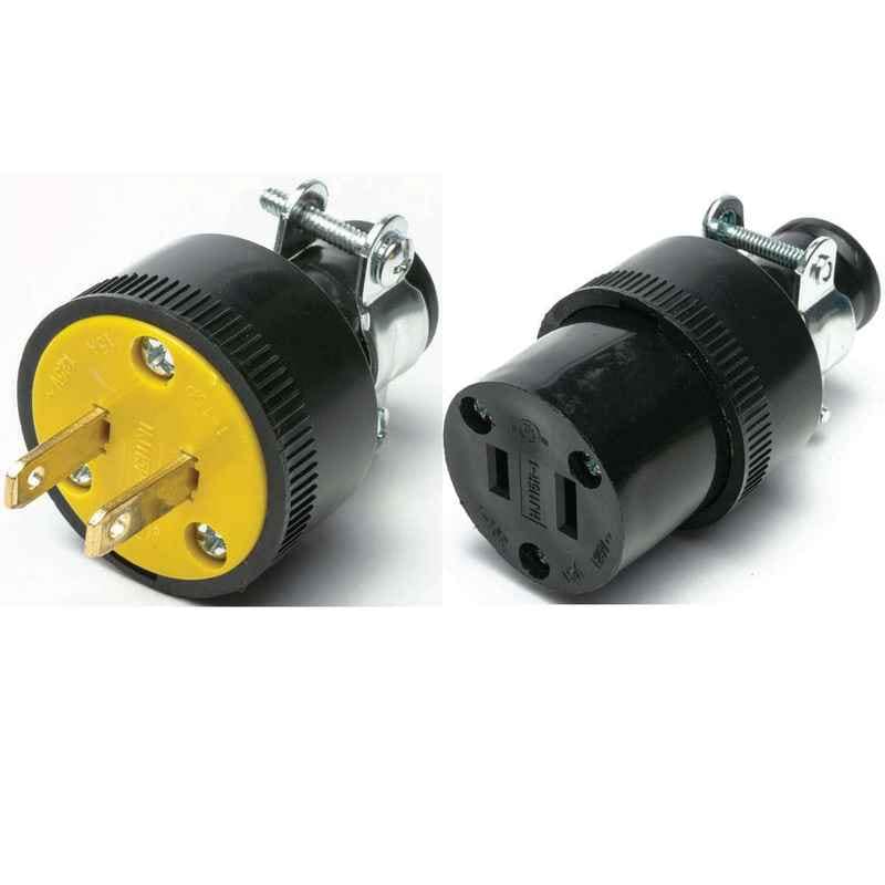 Black Commercial Grade 2-prong Connectors