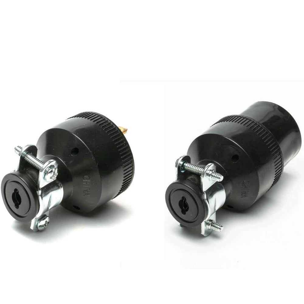 Black Commercial Grade 2-prong Connectors