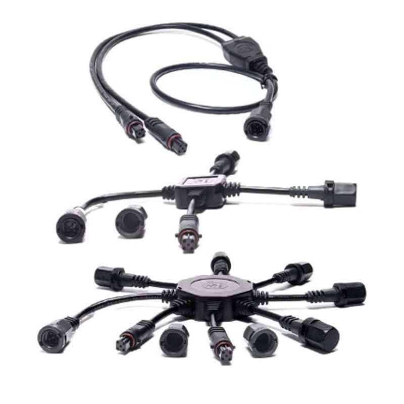 Black Multi-Tap Splitters / 3-Channel