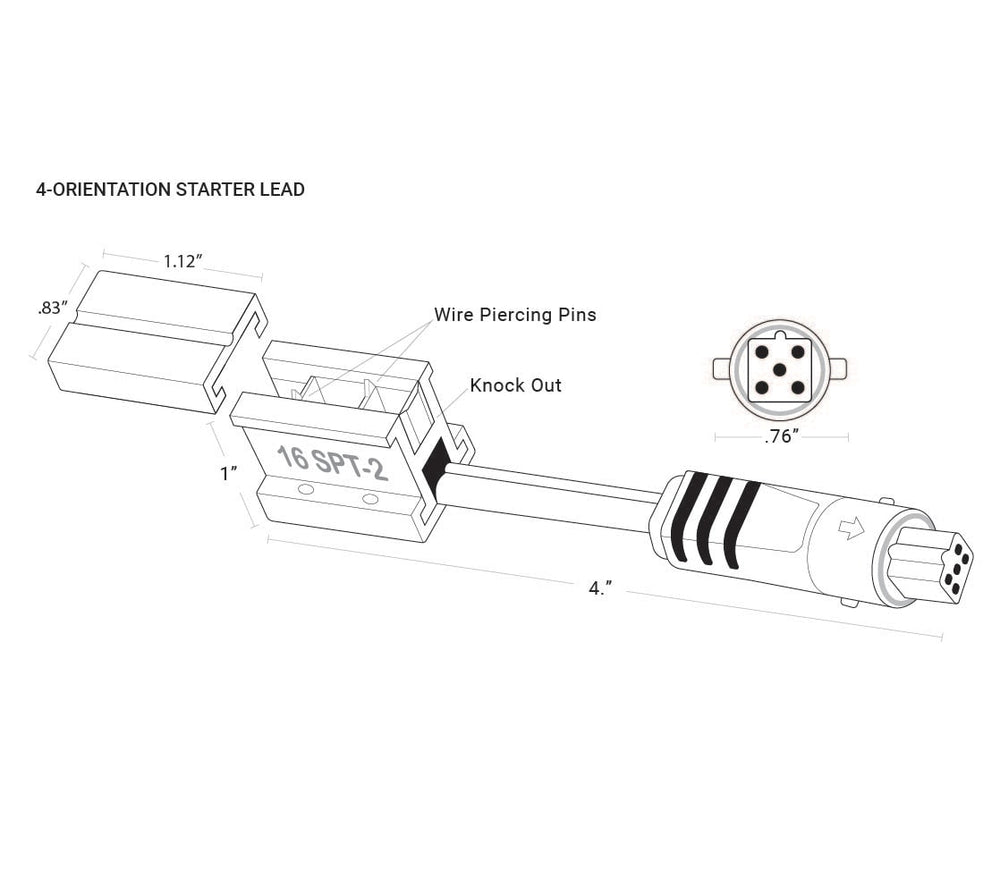 Black Wire-Piercing Infrastructure - SPT-2W