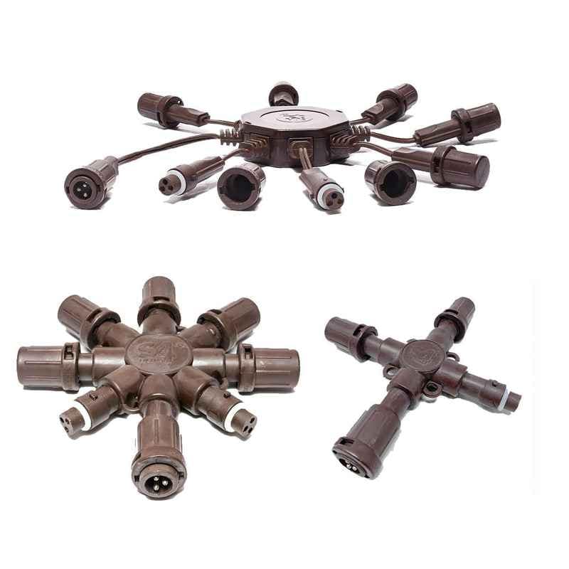 Brown Multi-Tap Splitters