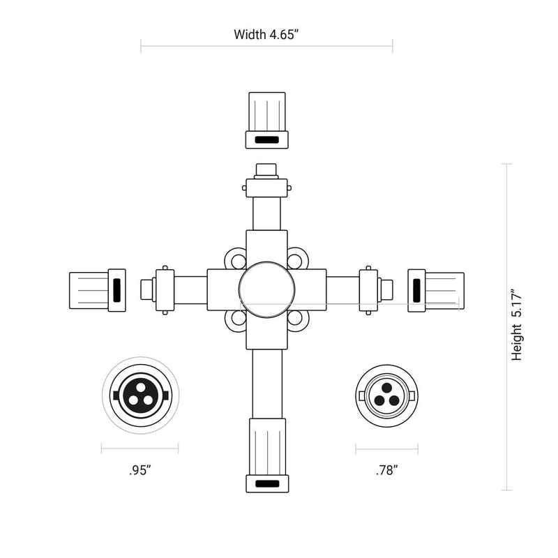 Brown Multi-Tap Splitters