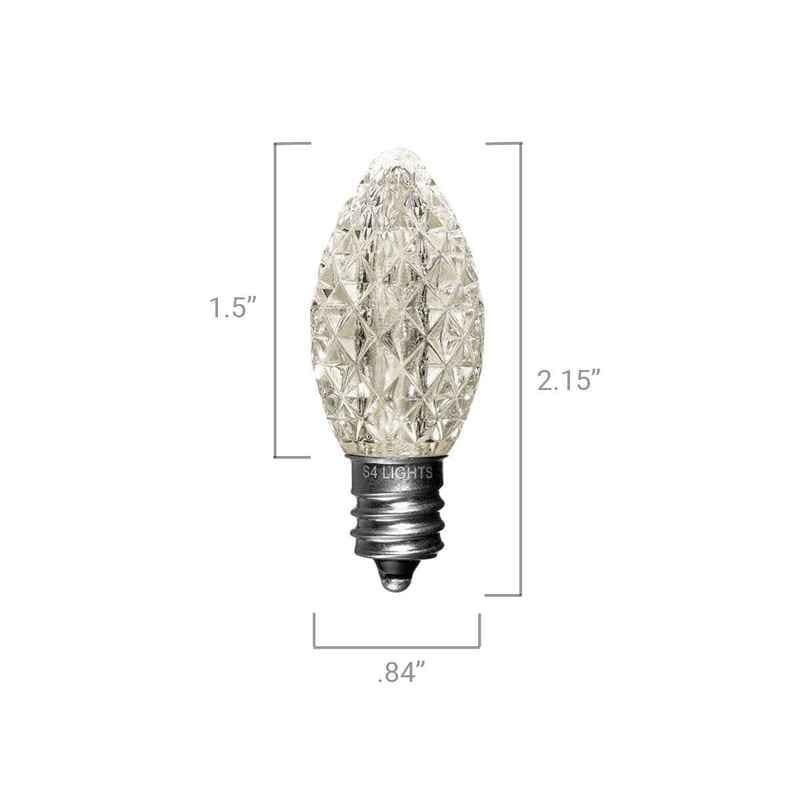 C7 LED Faceted Bulb, E12 Base