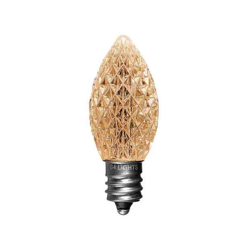 C7 LED Faceted Bulb, E12 Base Champagne|b18b5d24aeee9058c5f2ef529c03dd58