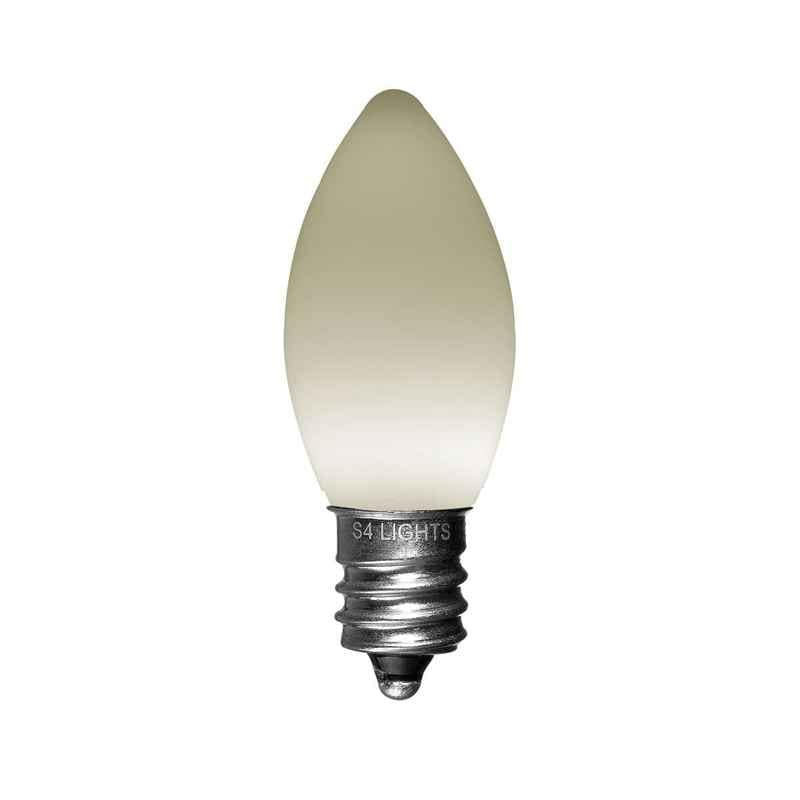 C7 LED Opaque Bulb, E12 Base