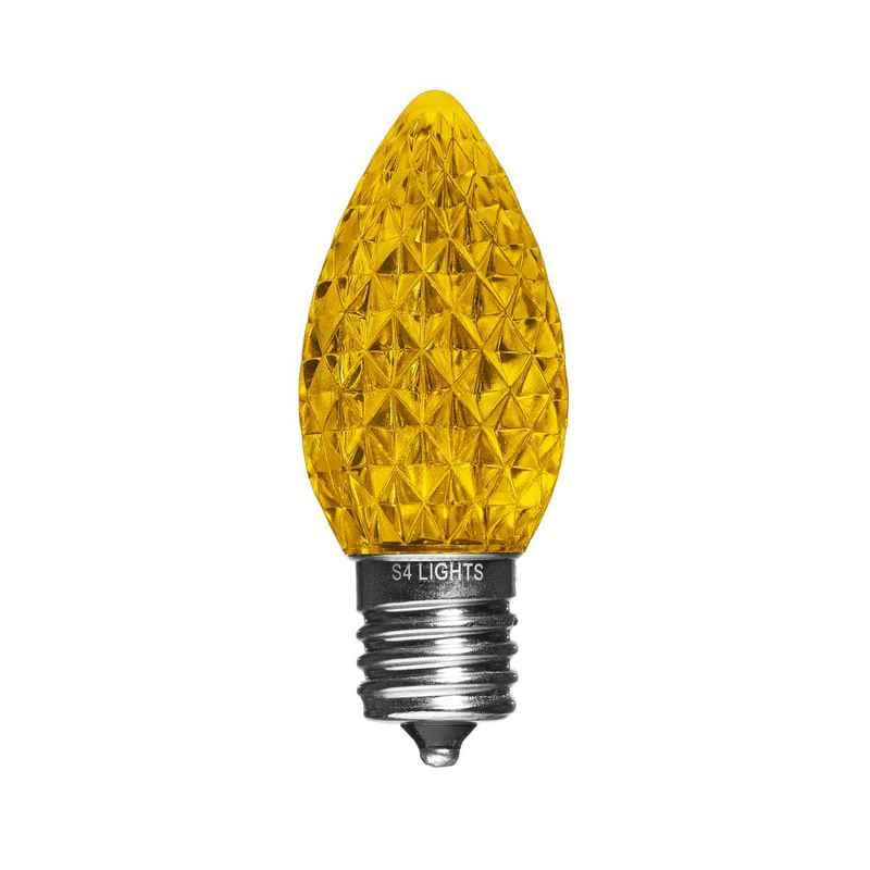 C9 LED Faceted Bulbs, E17 Base Yellow|2246424834f6366b8191d3ce286dad27