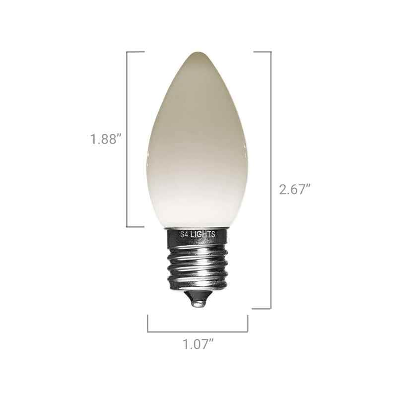 C9 LED Opaque Bulb, E17 Base