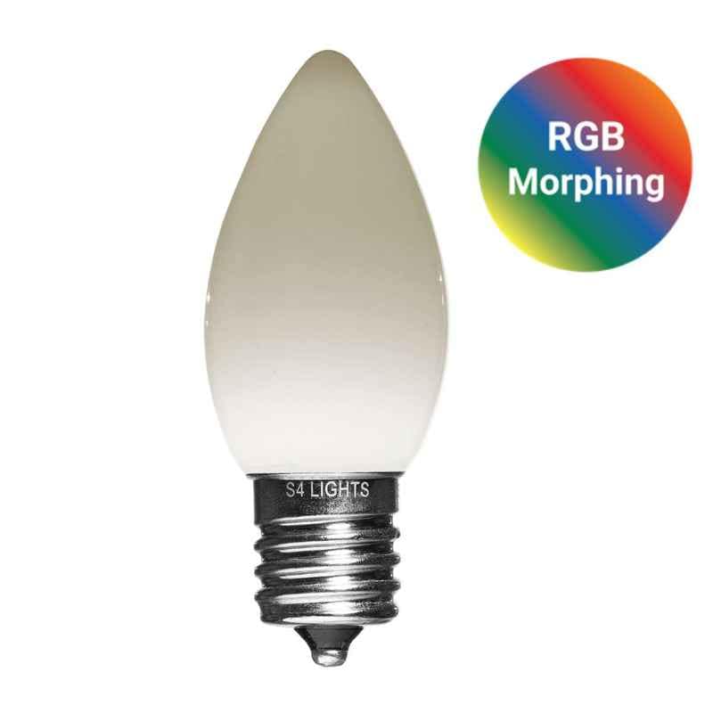 C9 LED Opaque Bulb, E17 Base Warm White 3000K|dd28f2c251f76d59ca0e736664a103c0