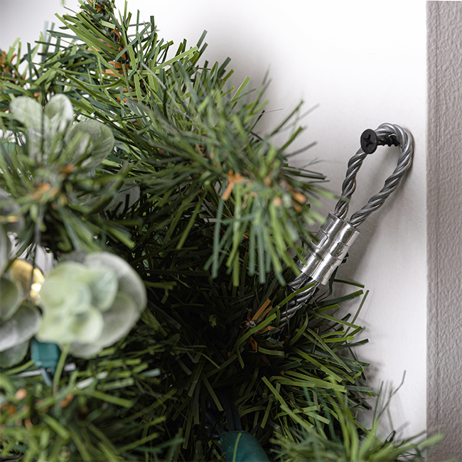 Ornamented Warm White Pre-lit Christmas Garland