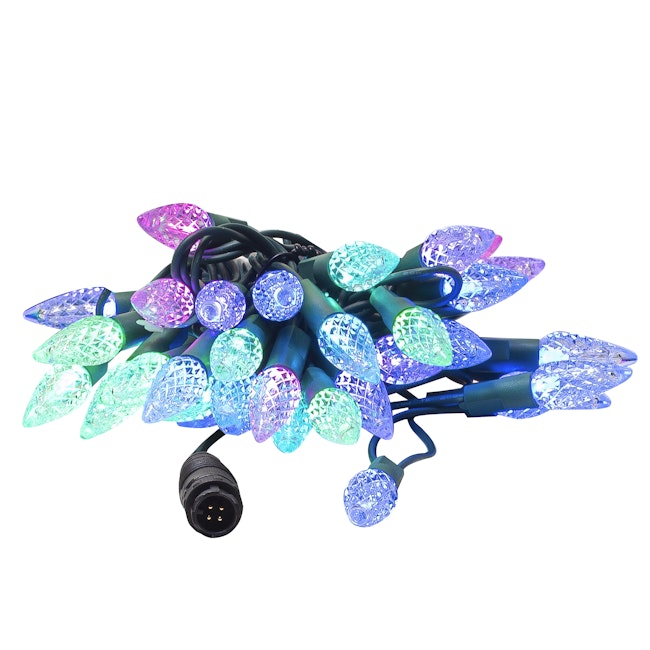 100L C6 Faceted Curtain Light String
