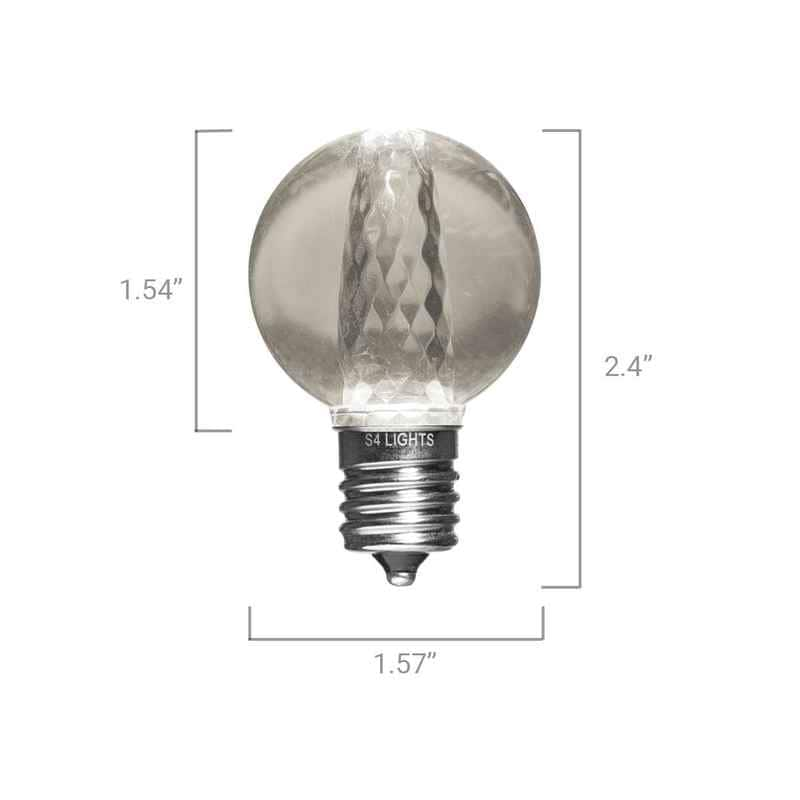 G40 LED Bulbs with Effects, E17 Base