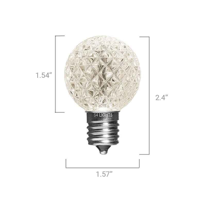 G40 LED Faceted Bulbs, E17 Base