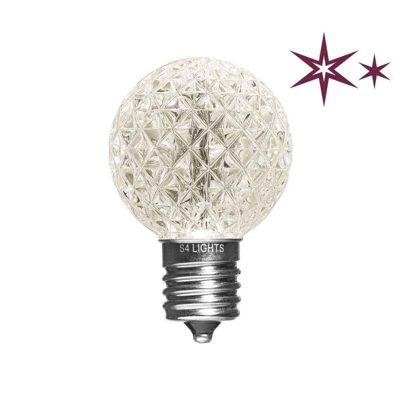 G40 LED Faceted Bulbs with, Effects, E17 Base