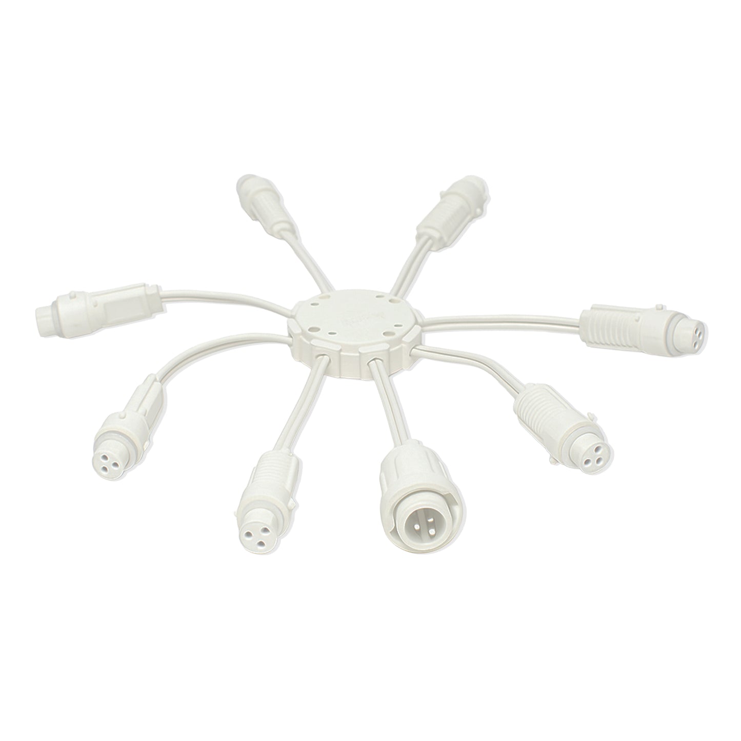 White Multi-Tap Splitters