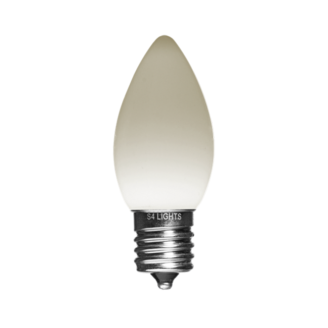 C9 LED Opaque Bulb, E17 Base