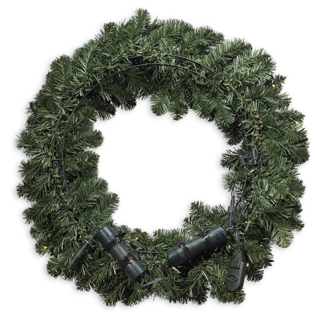 Warm White Battery Pre-lit Wreath