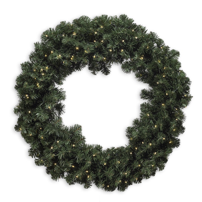 Warm White Battery Pre-lit Wreath