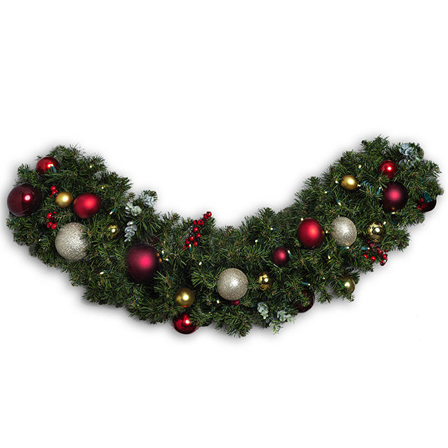 Winterberry Decor (Dark Red/Red/Silver/Gold Ornaments)