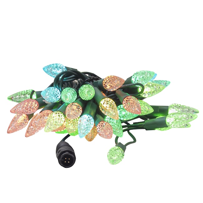 100L C6 Faceted Curtain Light String