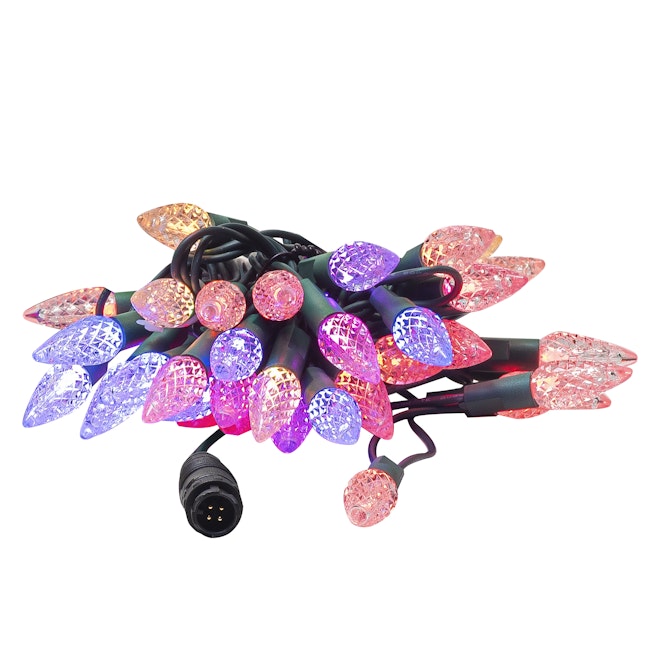 100L C6 Faceted Curtain Light String