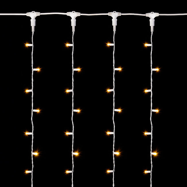 24L 5mm LED Curtain Light String / 3-Channel, 4in Bulb Spacing
