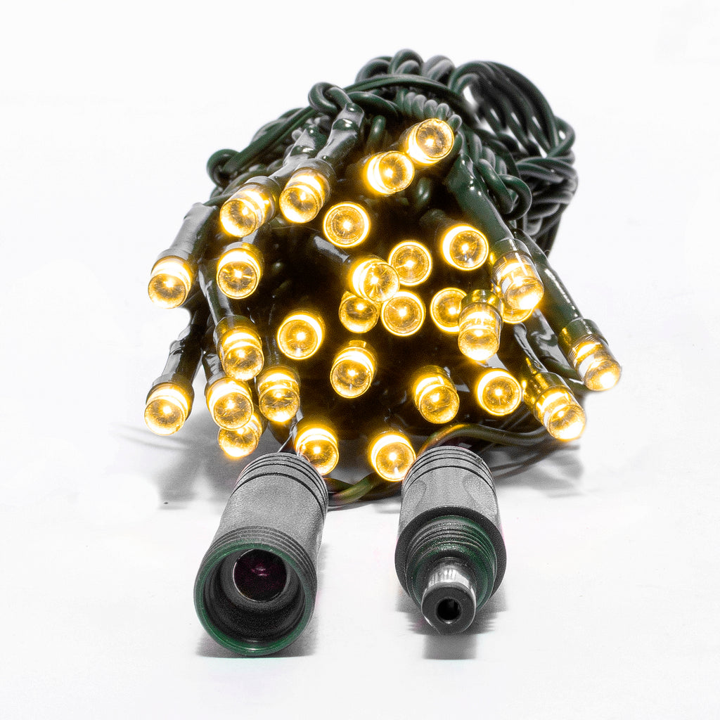 30L 5mm LED Battery Light String, 4in Bulb Spacing