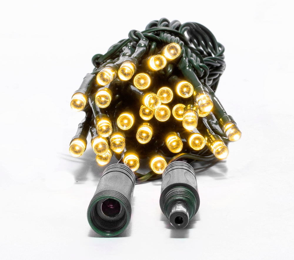 30L 5mm LED Battery Light String, 4in Bulb Spacing